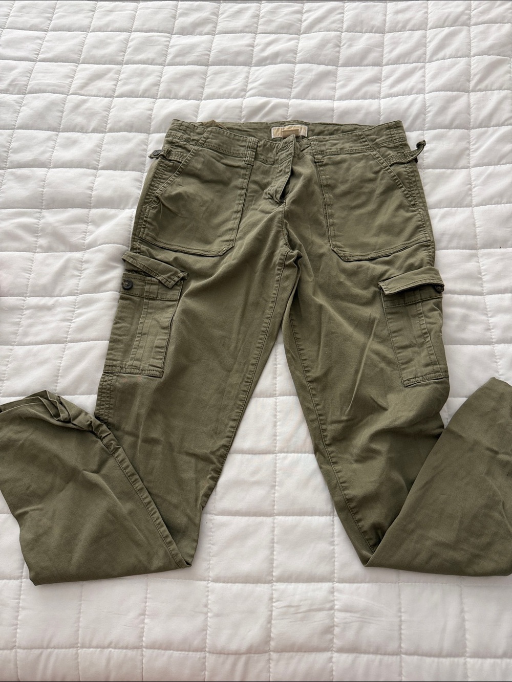 Michael Kors Olive Green Boyfriend Cargo Jeans